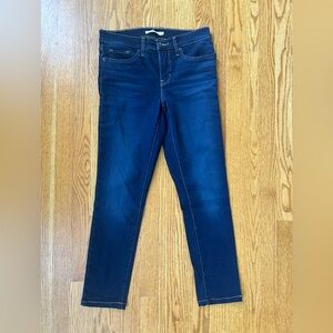 Levi's Blue Skinny Jeans with Vibrant Color